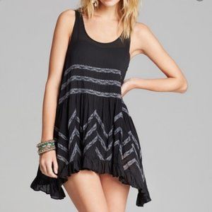 Lace and Voile Trapeze Dress